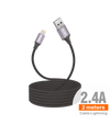 Cable Nylon Trenzado Lightning 2M 2.4A - C92A