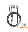 Cable Nylon de aluminio 1.2 M USB 1 A 3 - C02A